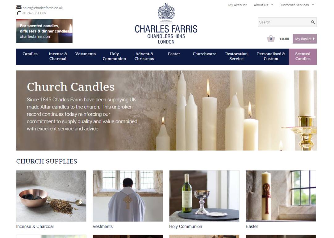 E-commerce Website for Wiltshire Company Charles Farris