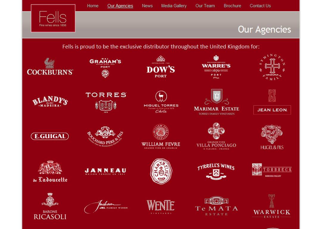 Drupal site for UK Wine Importer, Berkhamstead, Hertfordshire