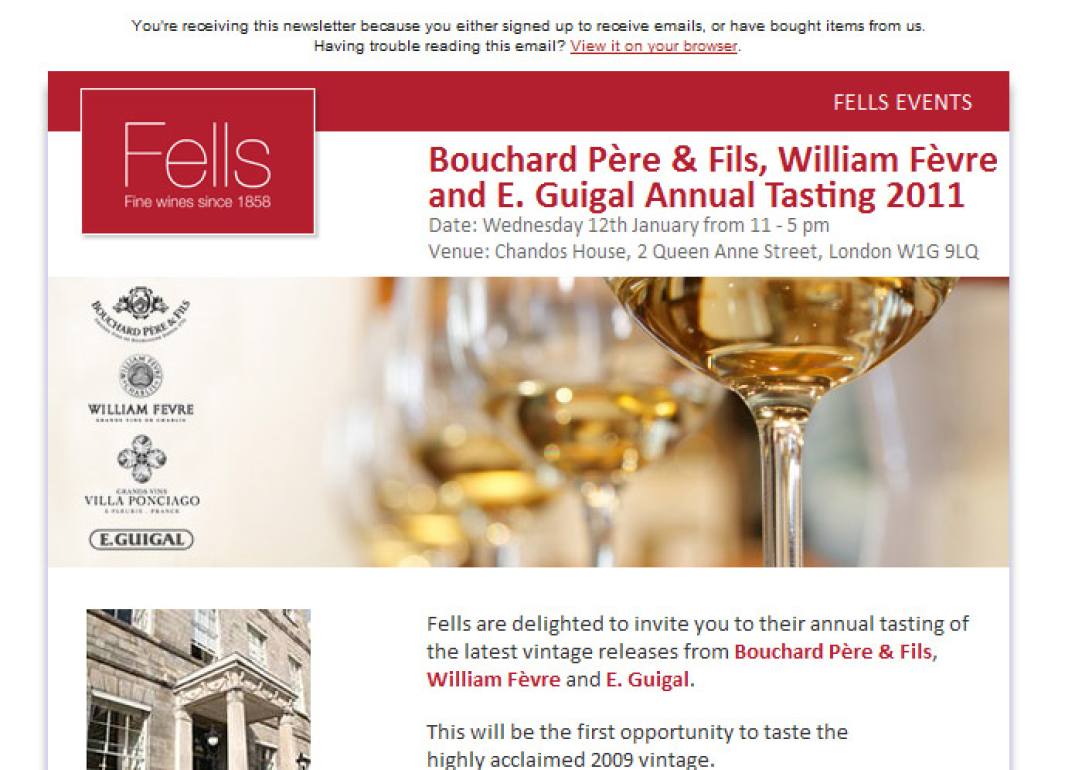 Drupal website for UK Wine Importer, Berkhamstead, Herts