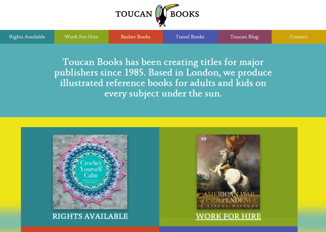 Bespoke web design for London publishing company