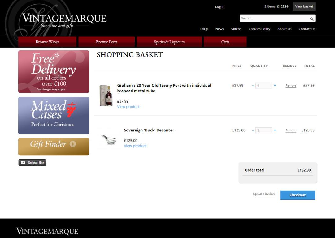 Ecommerce website made with Drupal Commerce
