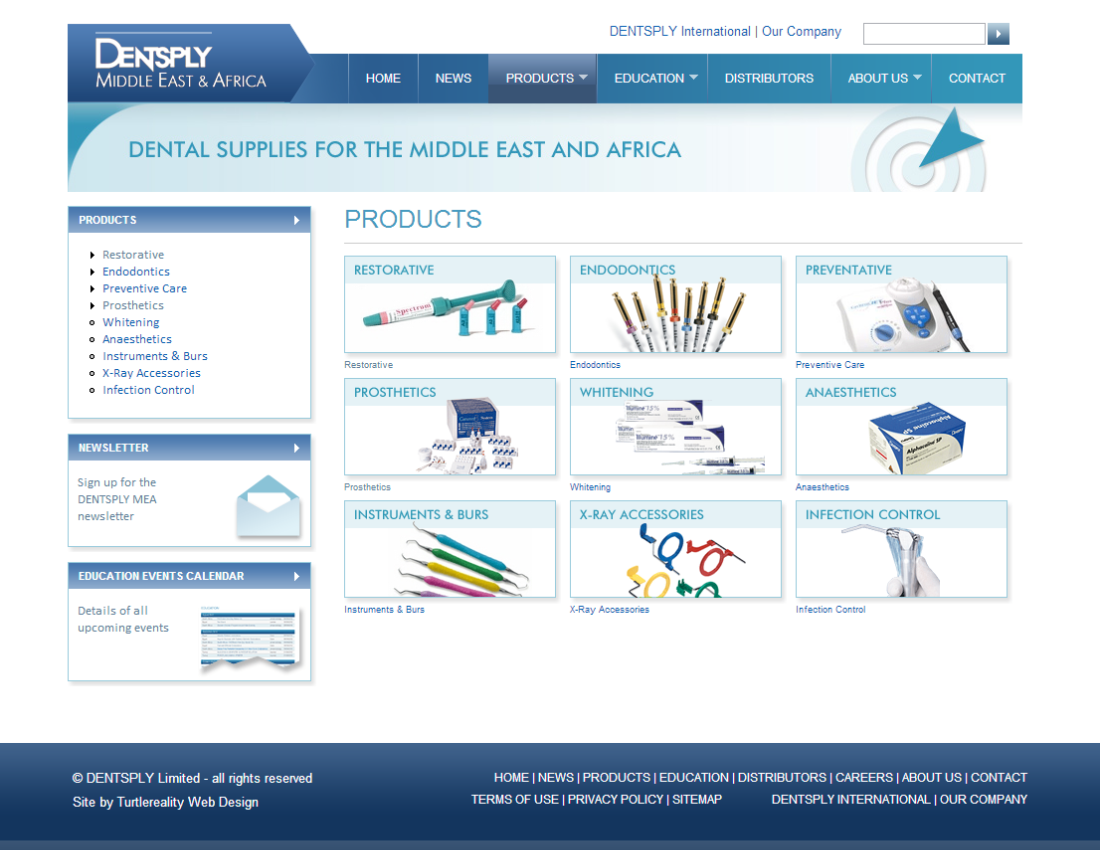 Product catalogue site for Surrey based b2b supplier