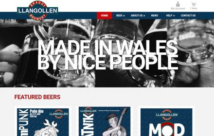 E-commerce website for craft ale producer